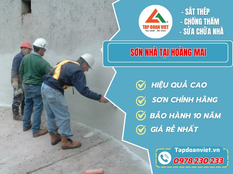 Địa chỉ sơn nhà tại Hoàng Mai giá rẻ, thợ chuyên nghiệp - Tập Đoàn Việt Sơn Nhà Tại Hoàng Mai