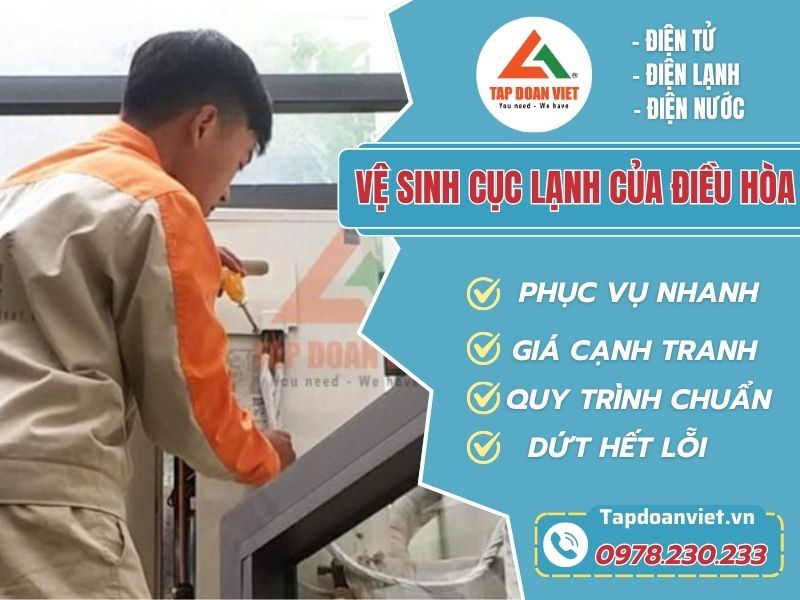 Vệ sinh cục lạnh của điều hòa tại nhà đơn giản - Tập Đoàn Việt ve sinh cuc lanh cua dieu hoa avata