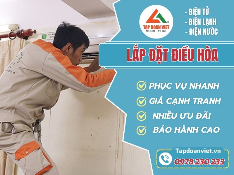 Dịch vụ lắp đặt điều hoà tại nhà giá cực rẻ - Tập Đoàn Việt lap dat dieu hoa avata 1