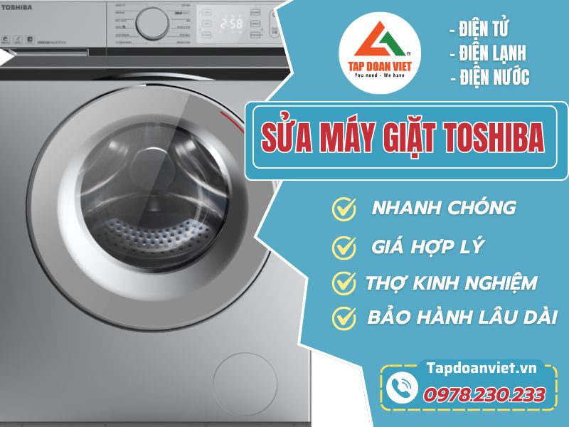Sửa máy giặt Toshiba tại nhà giá rẻ, bảo hành 24TH - Tập Đoàn Việt Sua May Giat Toshiba Tapdoanviet