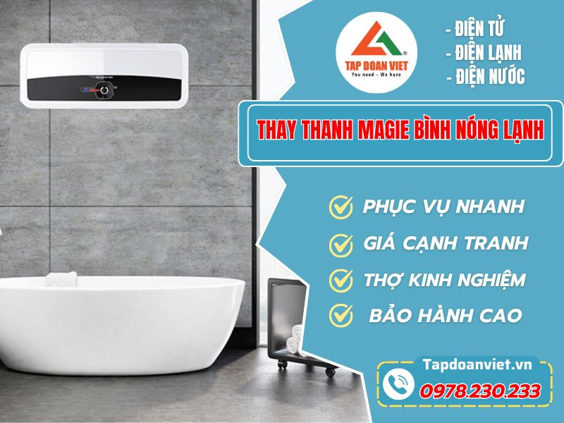 Thay thanh Magie bình nóng lạnh có mặt sau 30 phút - Tập Đoàn Việt Thay Thanh Magie Binh Nong Lanh Tapdoanviet (2)
