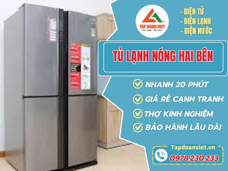 Lý do tủ lạnh nóng 2 bên và cách sửa lỗi nhanh - Tập Đoàn Việt Tu Lanh Nong 2 Ben Tapdoanviet