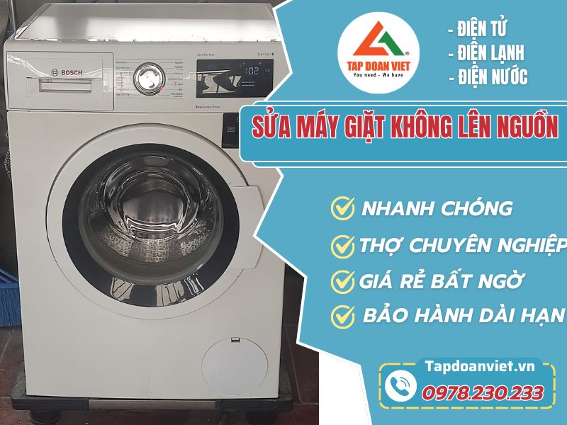 Dịch vụ Sửa máy giặt không lên nguồn uy tín - Tập Đoàn Việt Sua May Giat Khong Len Nguon Tapdoanviet