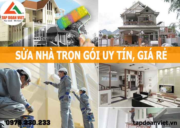 Dịch vụ sửa nhà trọn gói Hà Nội giá rẻ, không phát sinh - Tập Đoàn Việt Sua Nha Tron Goi Uy Tin