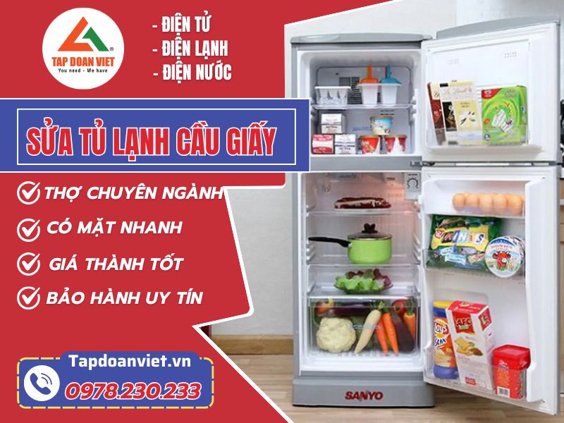 Sửa tủ lạnh Cầu Giấy tại nhà uy tín, cam kết bảo hành - Tập Đoàn Việt Sua Tu Lanh Cau Giay Tapdoanviet 1