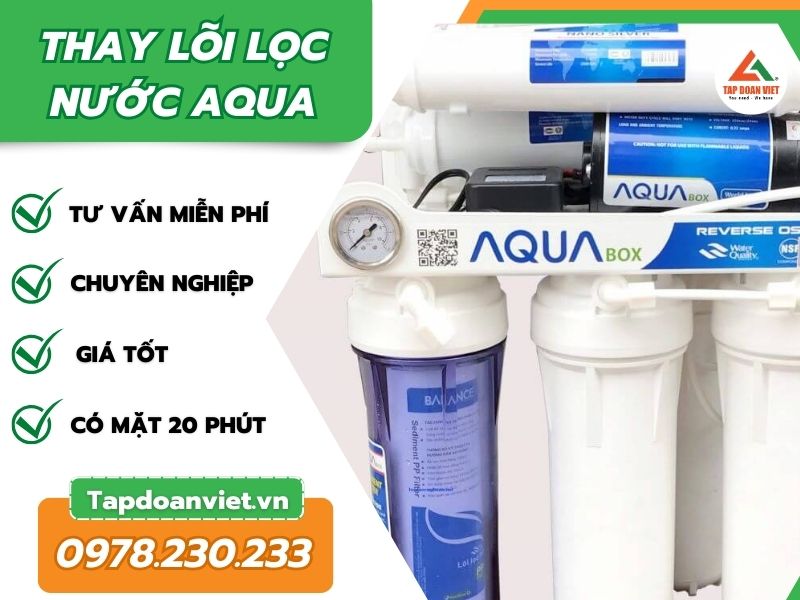 Tập Đoàn Việt thay lõi lọc nước Aqua linh kiện chuẩn, giá ưu đãi - Tập Đoàn Việt 51