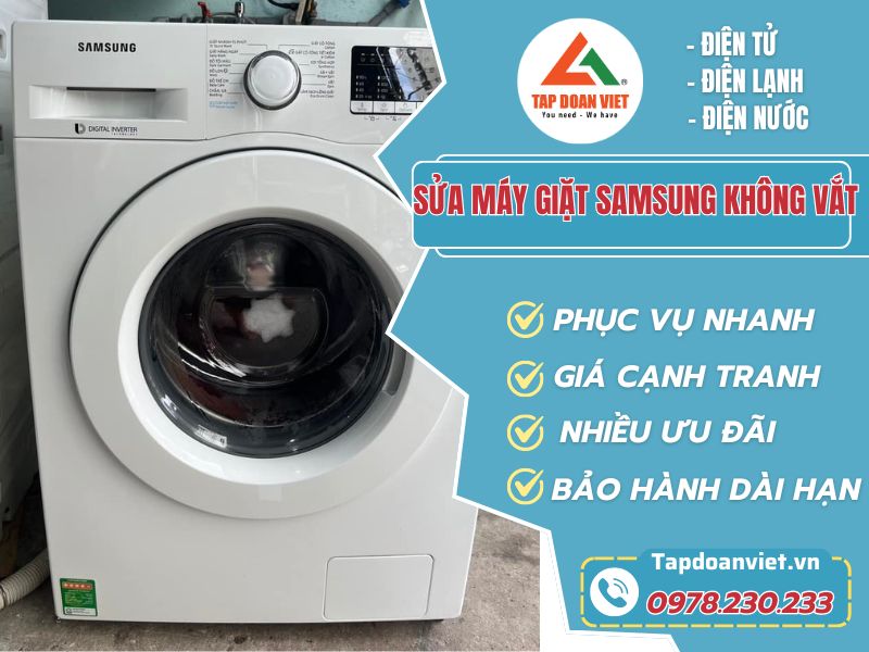 Sửa máy giặt Samsung không vắt được tại nhà - Tập Đoàn Việt Sửa máy giặt Samsung không vắt-Tapdoanviet