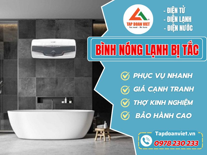 Sửa bình nóng lạnh bị tắc hiệu quả ngay tại nhà - Tập Đoàn Việt Binh Nong Lanh Bi Tac Tapdoanviet