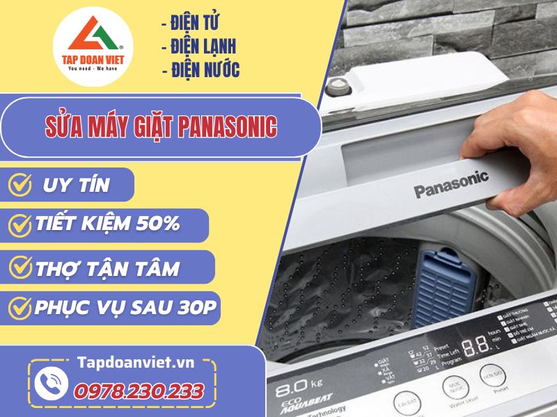 Sửa máy giặt Panasonic nhanh chóng, uy tín tại nhà - Tập Đoàn Việt sua may giat panasonic tapdoanviet