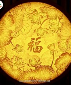 Nội thất - Tập Đoàn Việt Alternative view of Tranh Trúc Chỉ Hoa Sen TTC143 - Vẻ đẹp thơ mộng, an yên