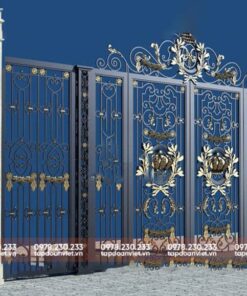 Cổng 4 cánh đẹp, mê hoặc - Tập Đoàn Việt cong 4 canh dep 4