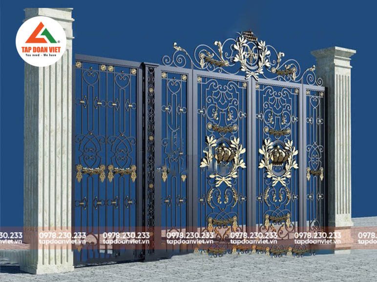 Cổng 4 cánh đẹp, mê hoặc - Tập Đoàn Việt Cổng 4 cánh đẹp, mê hoặc - Ảnh 4