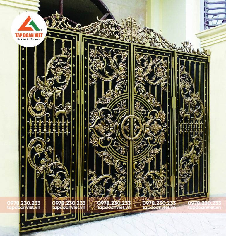 Cổng 4 cánh đẹp, mê hoặc - Tập Đoàn Việt Cổng 4 cánh đẹp, mê hoặc