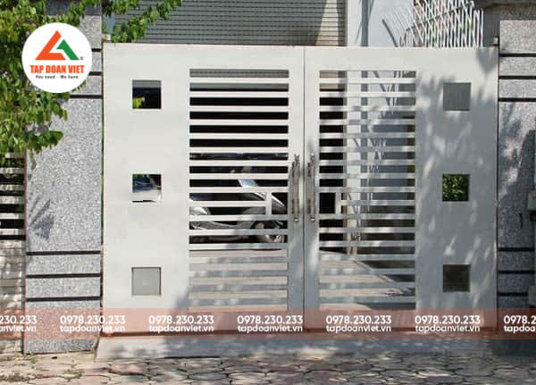 Cổng biệt thự đơn giản, tinh tế - Tập Đoàn Việt Cổng biệt thự đơn giản, tinh tế - Ảnh 2
