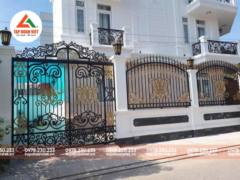 Cổng biệt thự nhà vườn đẹp kiểu dáng mới lạ - Tập Đoàn Việt Cổng biệt thự nhà vườn đẹp kiểu dáng mới lạ - Ảnh 2