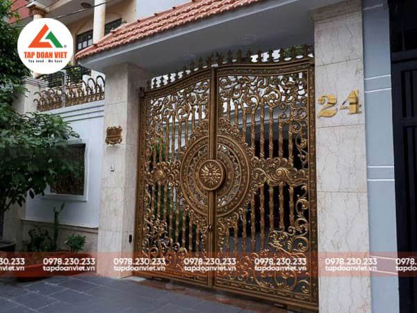 Cổng biệt thự nhà vườn đẹp kiểu dáng mới lạ - Tập Đoàn Việt Cổng biệt thự nhà vườn đẹp kiểu dáng mới lạ - Ảnh 4