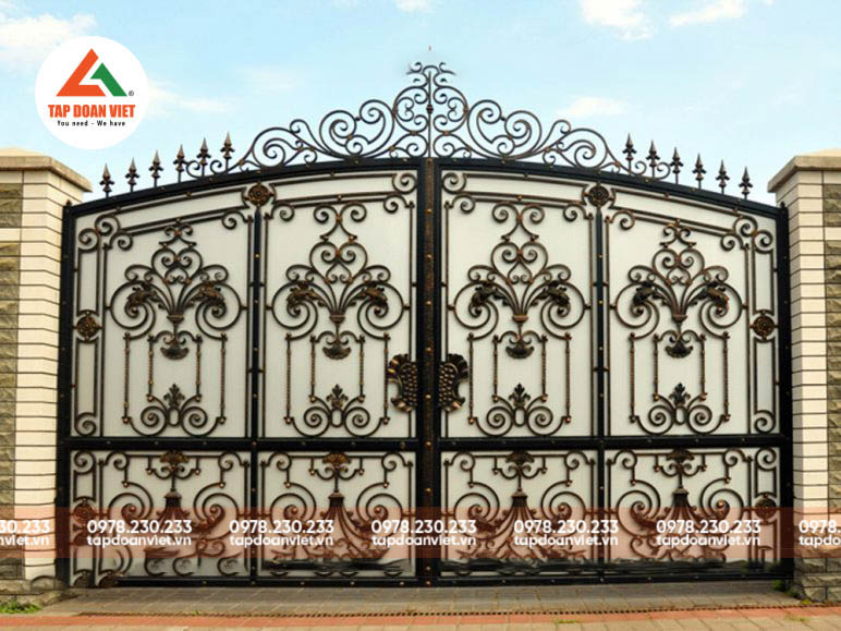Cổng biệt thự nhà vườn đẹp kiểu dáng mới lạ - Tập Đoàn Việt Cổng biệt thự nhà vườn đẹp kiểu dáng mới lạ - Ảnh 6