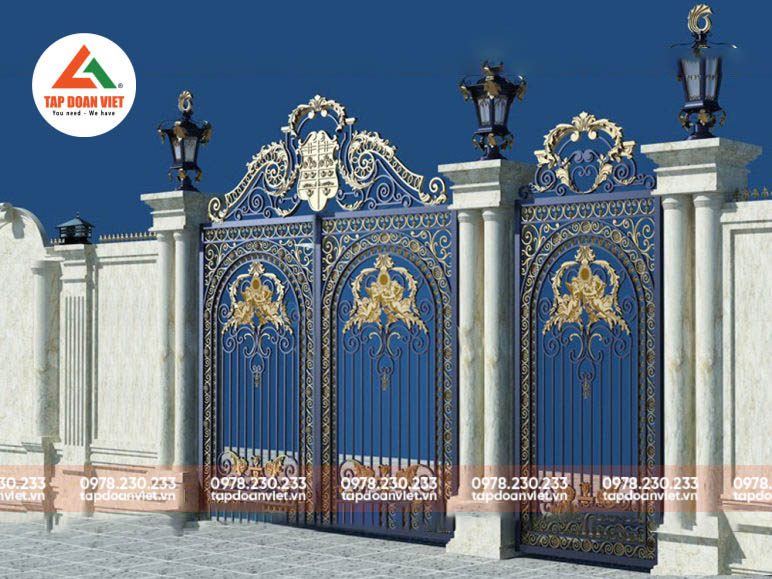Cổng nhà biệt thự đẹp, lộng lẫy - Tập Đoàn Việt Cổng nhà biệt thự đẹp, lộng lẫy