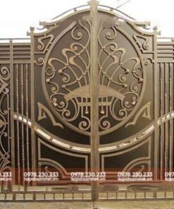 Cổng nhôm đúc biệt thự đẳng cấp, nguy nga - Tập Đoàn Việt cong nhom duc biet thu 2