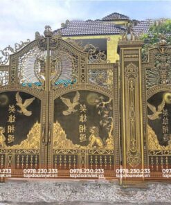 Cổng nhôm đúc biệt thự đẳng cấp, nguy nga - Tập Đoàn Việt cong nhom duc biet thu 5