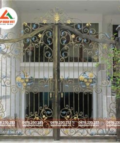 Cổng sắt 2 cánh đẹp, sang trọng - Tập Đoàn Việt cong sat 2 canh 1 1