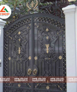 Cổng sắt 2 cánh đẹp, sang trọng - Tập Đoàn Việt cong sat 2 canh 2 1