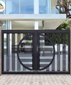Cổng sắt 2 cánh hiện đại, đẳng cấp