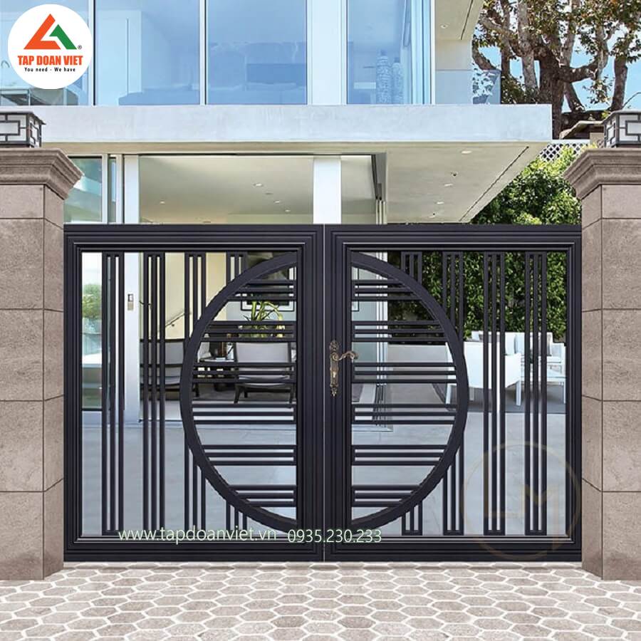 Cổng sắt 2 cánh hiện đại, đẳng cấp - Tập Đoàn Việt Cổng sắt 2 cánh hiện đại, đẳng cấp