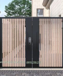 Cổng sắt 2 cánh hiện đại, đẳng cấp - Tập Đoàn Việt cong sat 2 canh hien dai