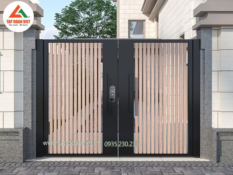 Cổng sắt 2 cánh hiện đại, đẳng cấp - Tập Đoàn Việt Cổng sắt 2 cánh hiện đại, đẳng cấp - Ảnh 3