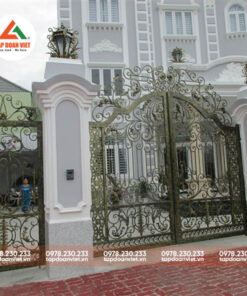 Cổng sắt 3 cánh đẹp, thời thượng - Tập Đoàn Việt cong sat 3 canh dep 6