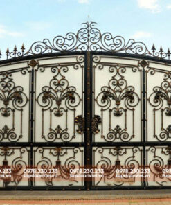 Cổng sắt 4 cánh chữ thọ, trường tồn - Tập Đoàn Việt cong sat 4 canh chu tho 2