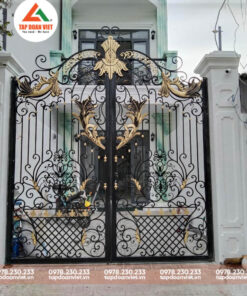 Cổng Sắt Biệt Thự 2 Cánh Mới Lạ, Độc Đáo - Tập Đoàn Việt cong sat biet thu 2 canh 1