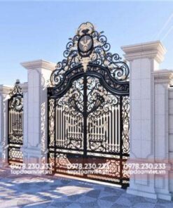 Cổng Sắt Biệt Thự 2 Cánh Mới Lạ, Độc Đáo - Tập Đoàn Việt cong sat biet thu 2 canh 3