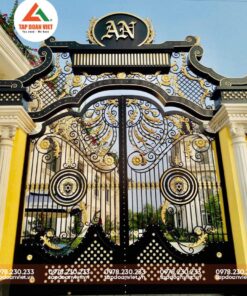 Cổng Sắt Biệt Thự 2 Cánh Mới Lạ, Độc Đáo