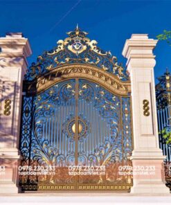 Cổng Sắt Biệt Thự 4 Cánh Hoàn Mỹ, Tráng Lệ - Tập Đoàn Việt cong sat biet thu 4 canh