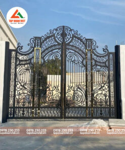 Cổng Sắt Biệt Thự 4 Cánh Hoàn Mỹ, Tráng Lệ - Tập Đoàn Việt cong sat biet thu 4 canh 5