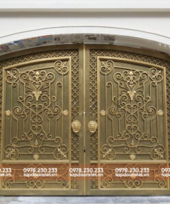 Cổng sắt CNC 2 cánh đẹp, quyền quý - Tập Đoàn Việt cong sat cnc 2 canh dep 3