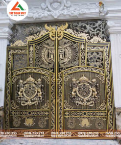 Cổng sắt CNC 2 cánh đẹp, quyền quý - Tập Đoàn Việt cong sat cnc 2 canh dep 4