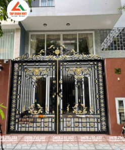 Cổng sắt CNC 2 cánh đẹp, quyền quý - Tập Đoàn Việt cong sat cnc 2 canh dep 5