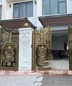Cổng sắt CNC 2 cánh đẹp, quyền quý - Tập Đoàn Việt cong sat cnc 2 canh dep 6