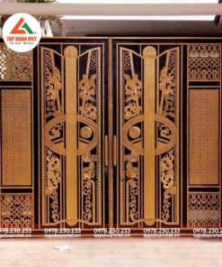 Cổng sắt CNC 4 cánh đẹp, tinh tế - Tập Đoàn Việt cong sat cnc 4 canh dep