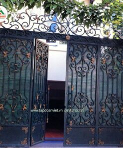 Cổng sắt kín đẹp, đẳng cấp - Tập Đoàn Việt cong sat kin dep 5