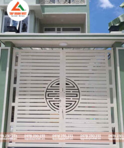 Cửa cổng 2 cánh sắt hộp đẹp, trang nhã - Tập Đoàn Việt cua cong 2 canh sat hop 3 2