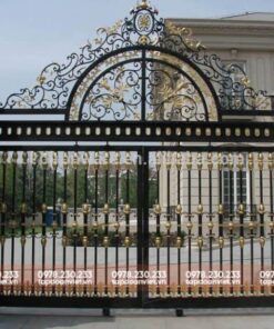 Cửa cổng sắt 2 cánh đẳng cấp, thời thượng - Tập Đoàn Việt cua cong sat 2 canh 1