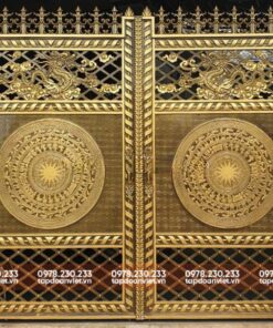 Cửa cổng sắt 2 cánh đẳng cấp, thời thượng - Tập Đoàn Việt cua cong sat 2 canh 6