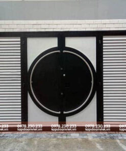 Cửa cổng sắt 4 cánh đẹp, tao nhã - Tập Đoàn Việt cua cong sat 4 canh dep 1