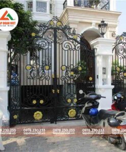 Cửa cổng sắt biệt thự đẹp hiện đại, ấn tượng - Tập Đoàn Việt cua cong sat biet thu 1