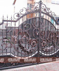 Cửa cổng sắt biệt thự đẹp hiện đại, ấn tượng - Tập Đoàn Việt cua cong sat biet thu 2