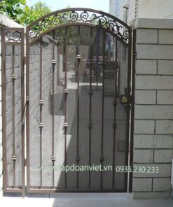 Cửa cổng sắt hộp 1 cánh đẹp, mới lạ - Tập Đoàn Việt cua cong sat hop 1 canh